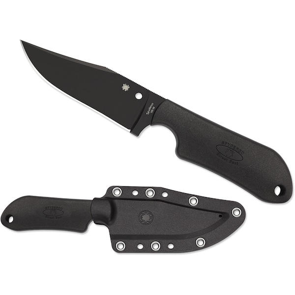 Spyderco 2024 Spyderco Street Beat Lightweight Black Black Blade Plain SPY-FB15PBBK - main